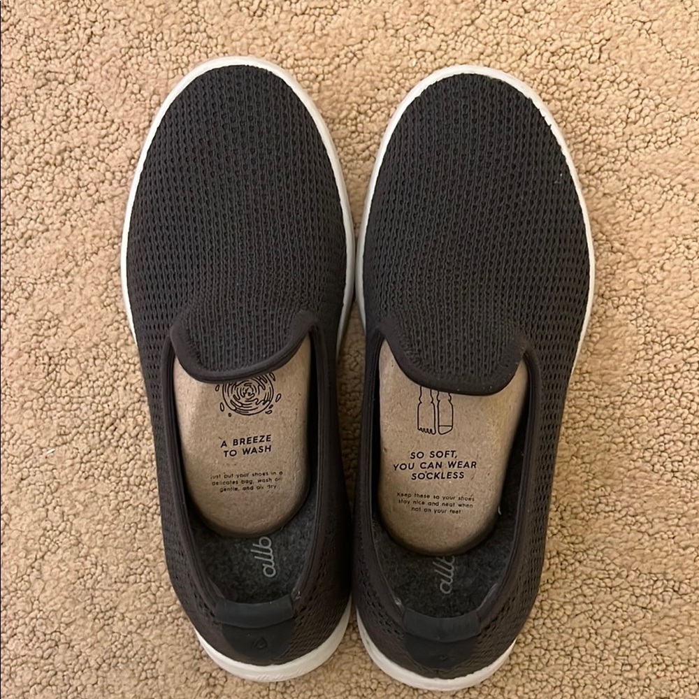 Allbirds Dark Gray Slip-On Loafers with Breathable Mesh